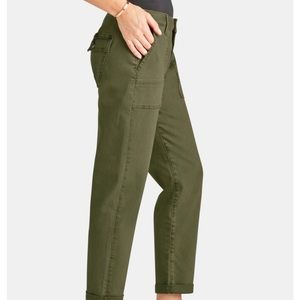 Sam Edelman Olive Green Cargo Ankle Denim